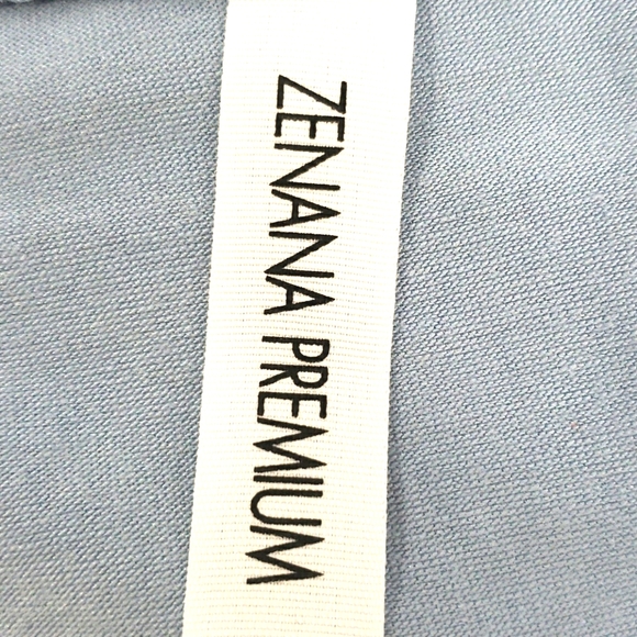 New ZENANA V-neck Rolled Cuff Sleeves Top - Picture 6 of 6